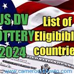 green card lottery 2024 eligible countries